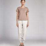 Neutral Washed Silk Blouse